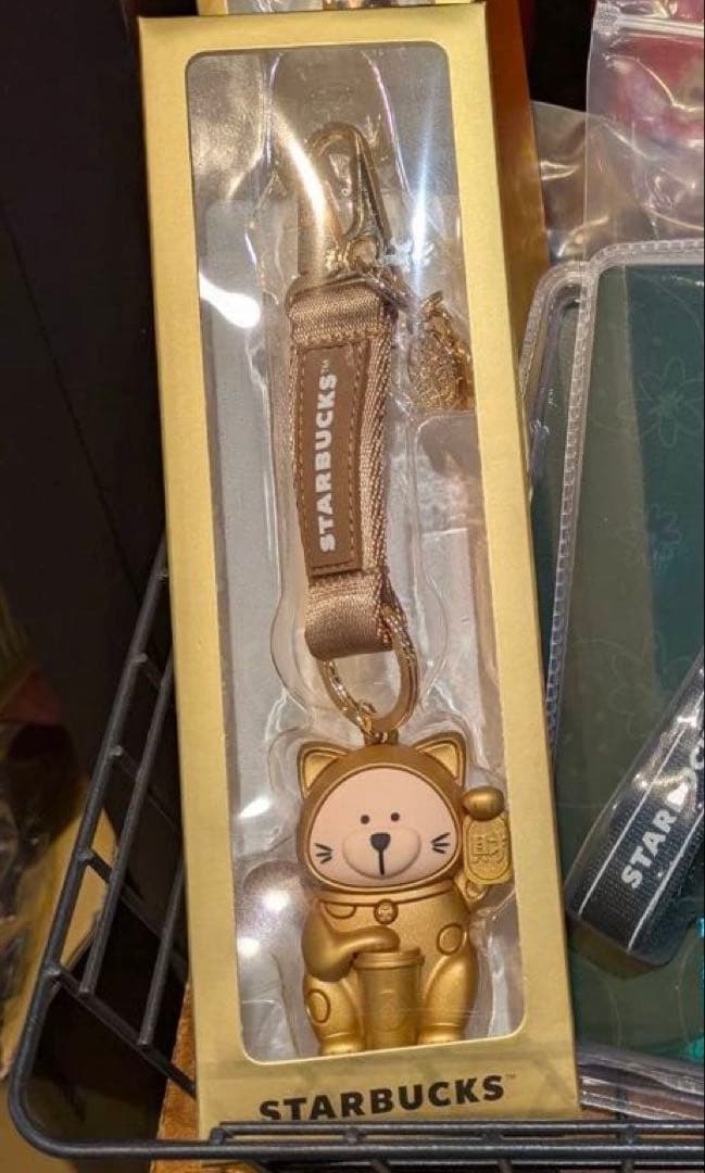 スターバックス 台湾 STARBUCKS 招き猫 ベアリスタ キーホルダー