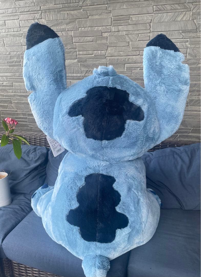 t*I様 スティッチ　巨大　ぬいぐるみ　コストコ　ブランケットつき