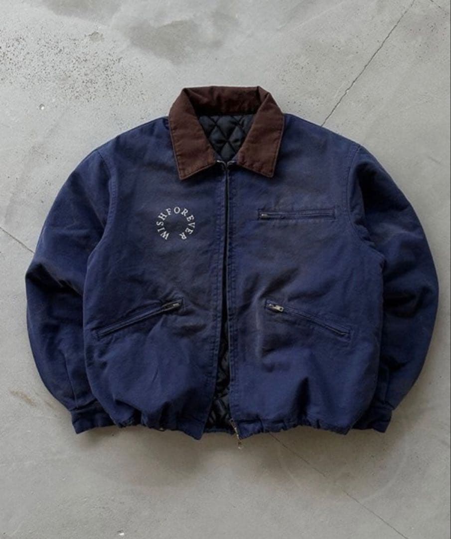 WISH FOREVER ドローコードビンテージライクショートダックジャケット