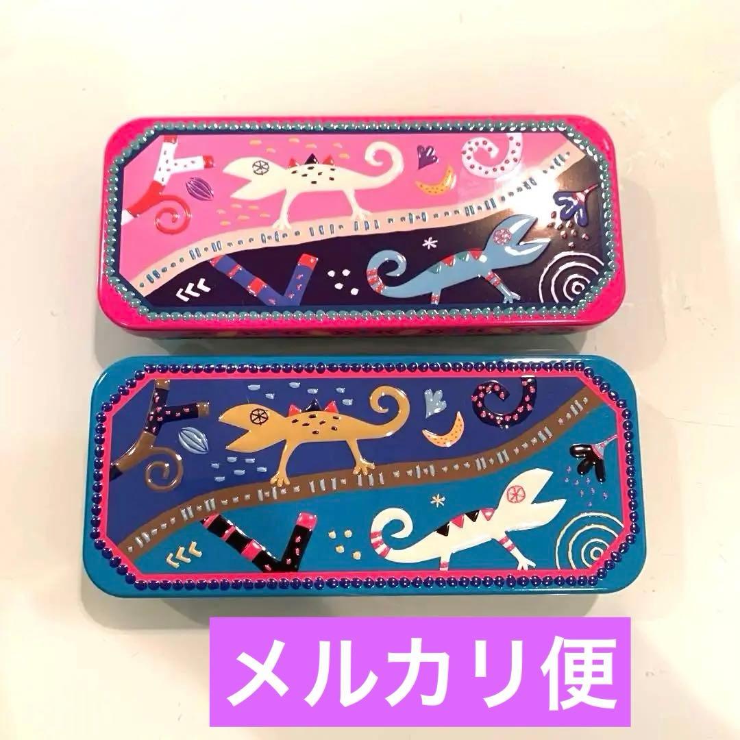 新品未開封KALDIカルディカカオの森2026板チョコトカゲ缶2種セット