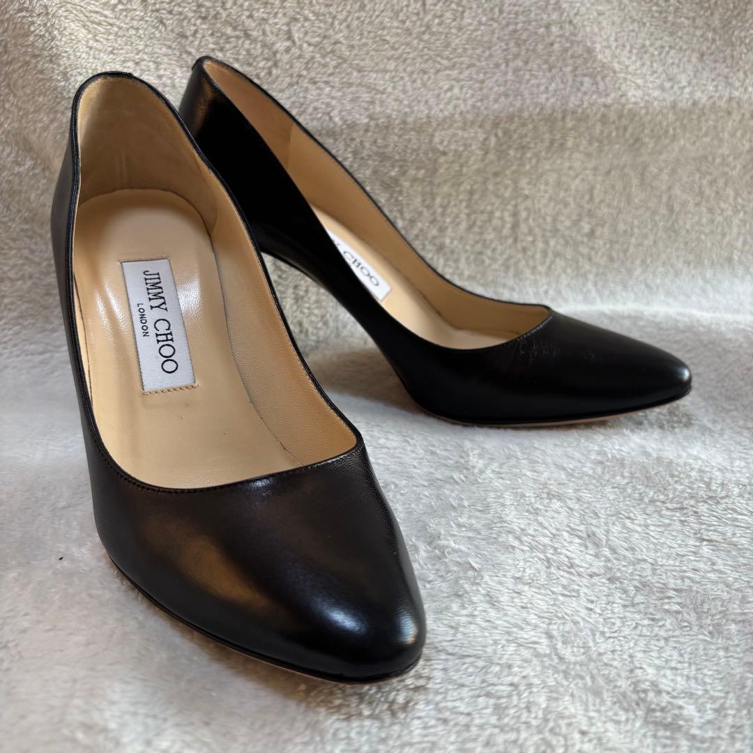 ✨️美品✨️ JIMMY CHOO ジミーチュウ レザー パンプス 24.5㎝