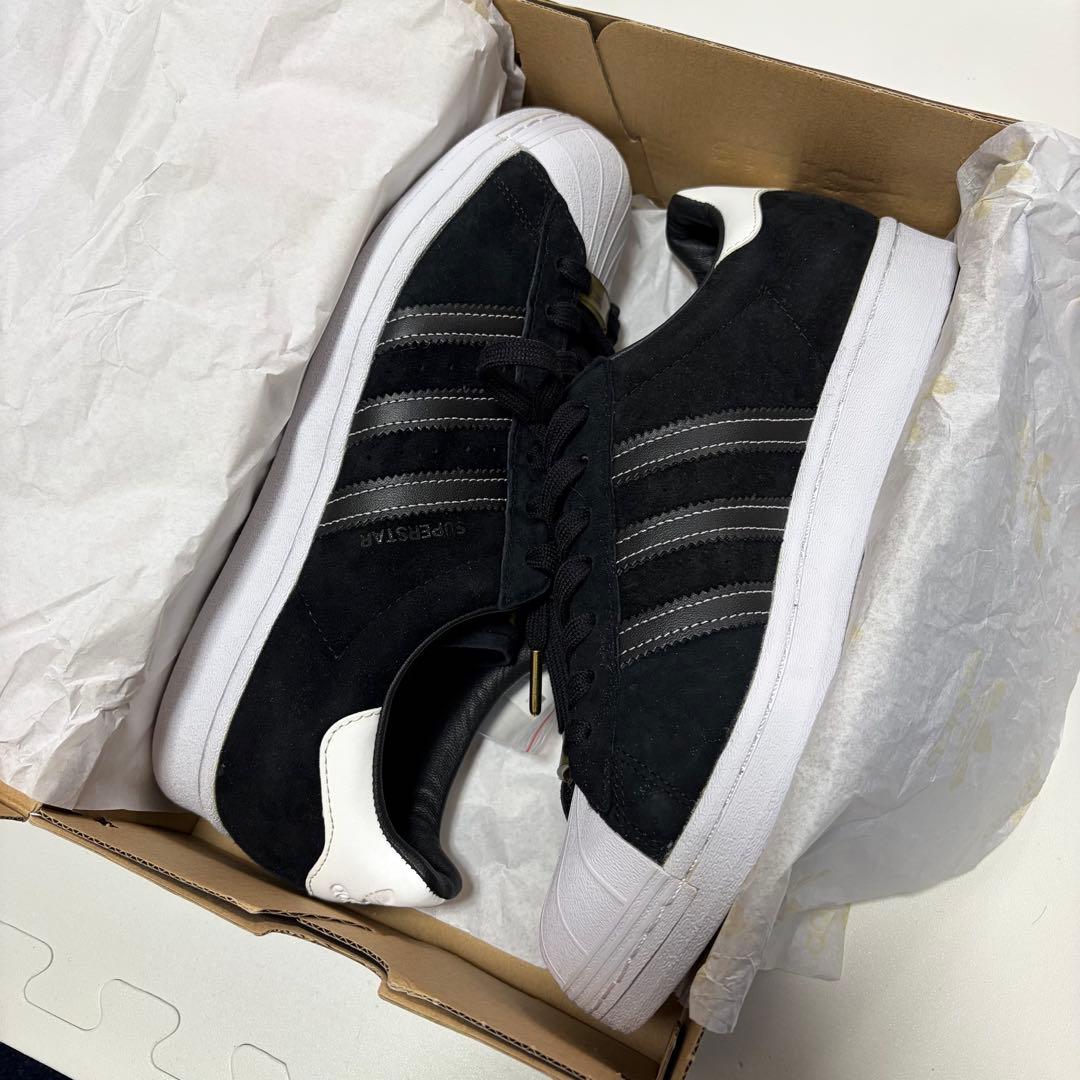 adidas SUPERSTAR ブラック スエード　27.5cm 未使用