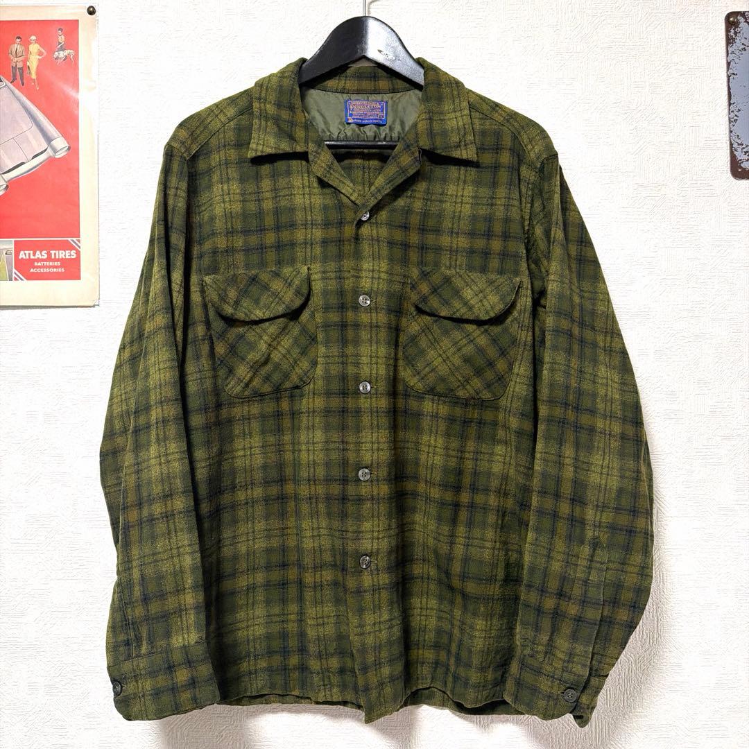 超希少 60s ペンドルトン PENDLETON 開襟 ウール ボードシャツ - メルカリ
