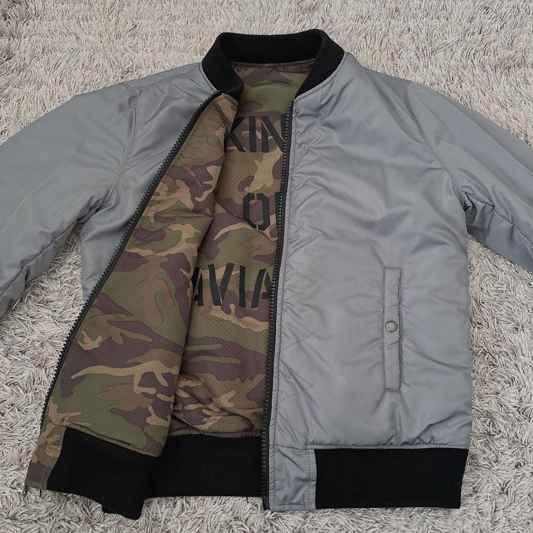 AVIREX(35周年 カモフラ リバーシブル MA-1フライトジャケットL