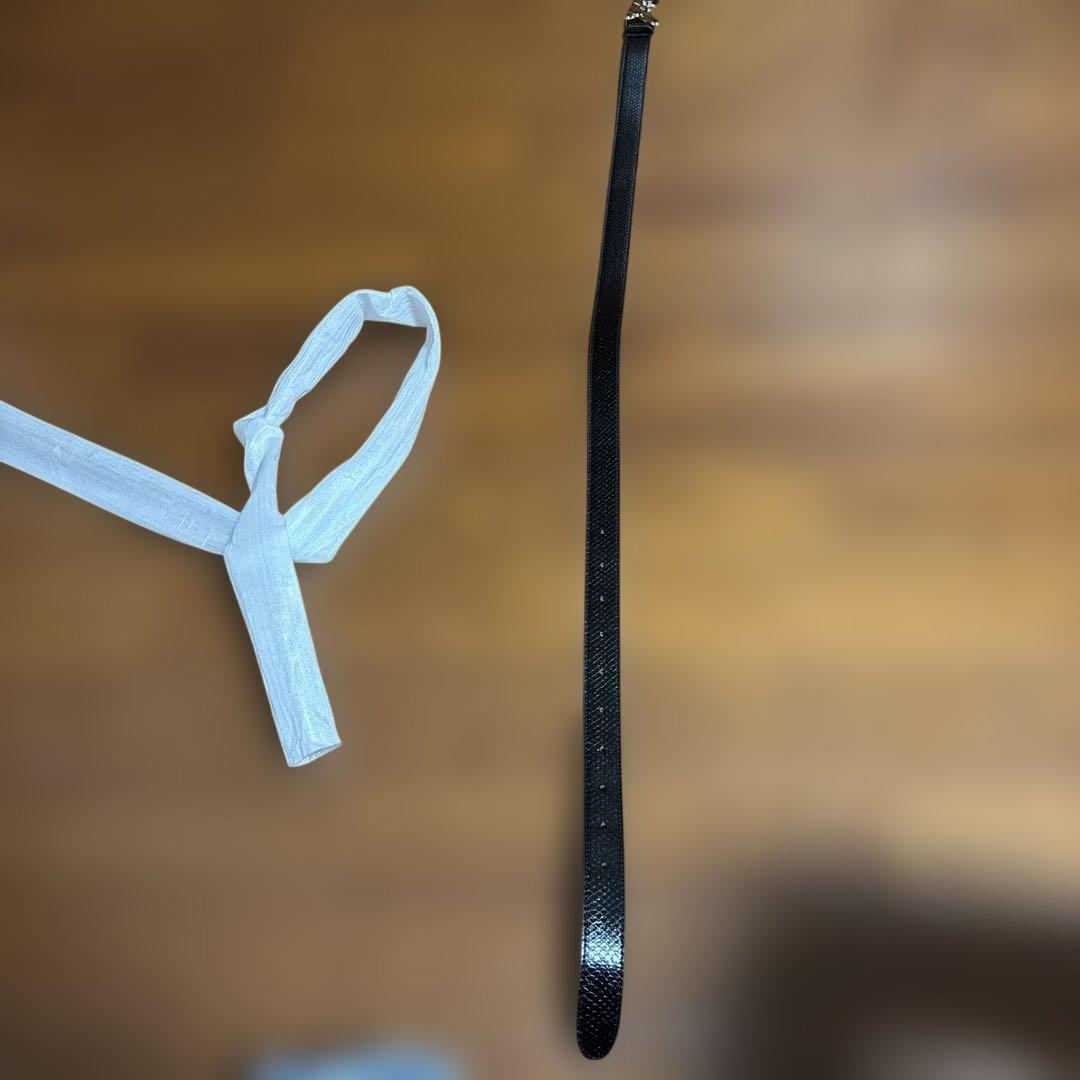 Faith by luisストライプレザーベルト 回転界隈 - メルカリ