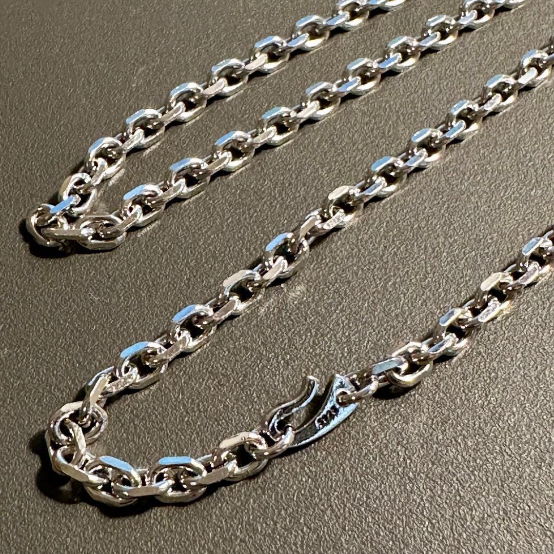 シルバー925 チェーンネックレス 60cm 3mm フックS925刻印あり - メルカリ