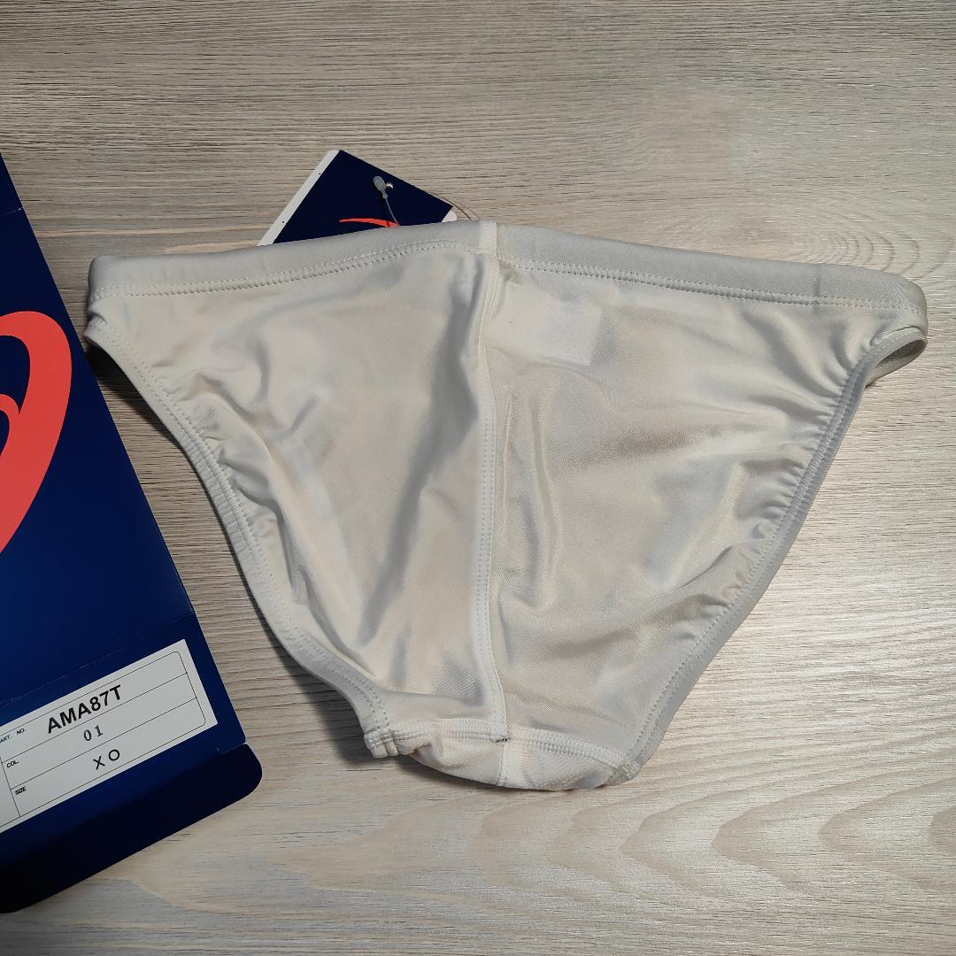 XOサイズ メンズ 競泳水着 アシックス 競パン ホワイト - メルカリ