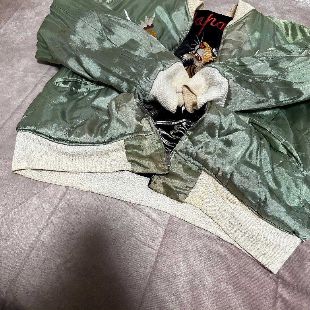 50s 別珍 speed zip 虎 鷹 龍 スーベニア スカジャン - メルカリ