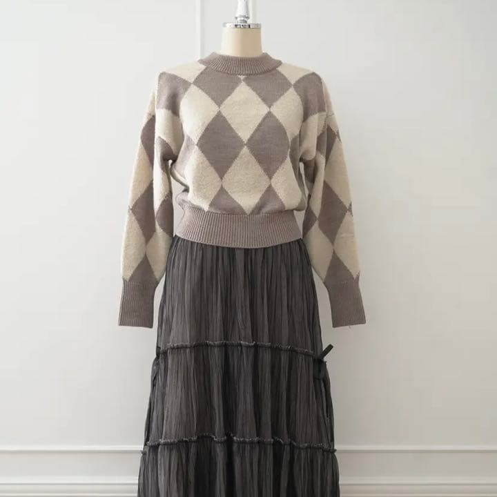 Herlipto Twinkle Argyle Knit Pullover - メルカリ