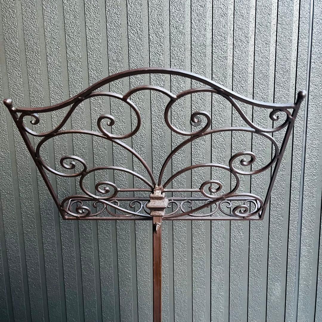 鉄製譜面台 アイアンスタンド アンティーク 看板 メニュー