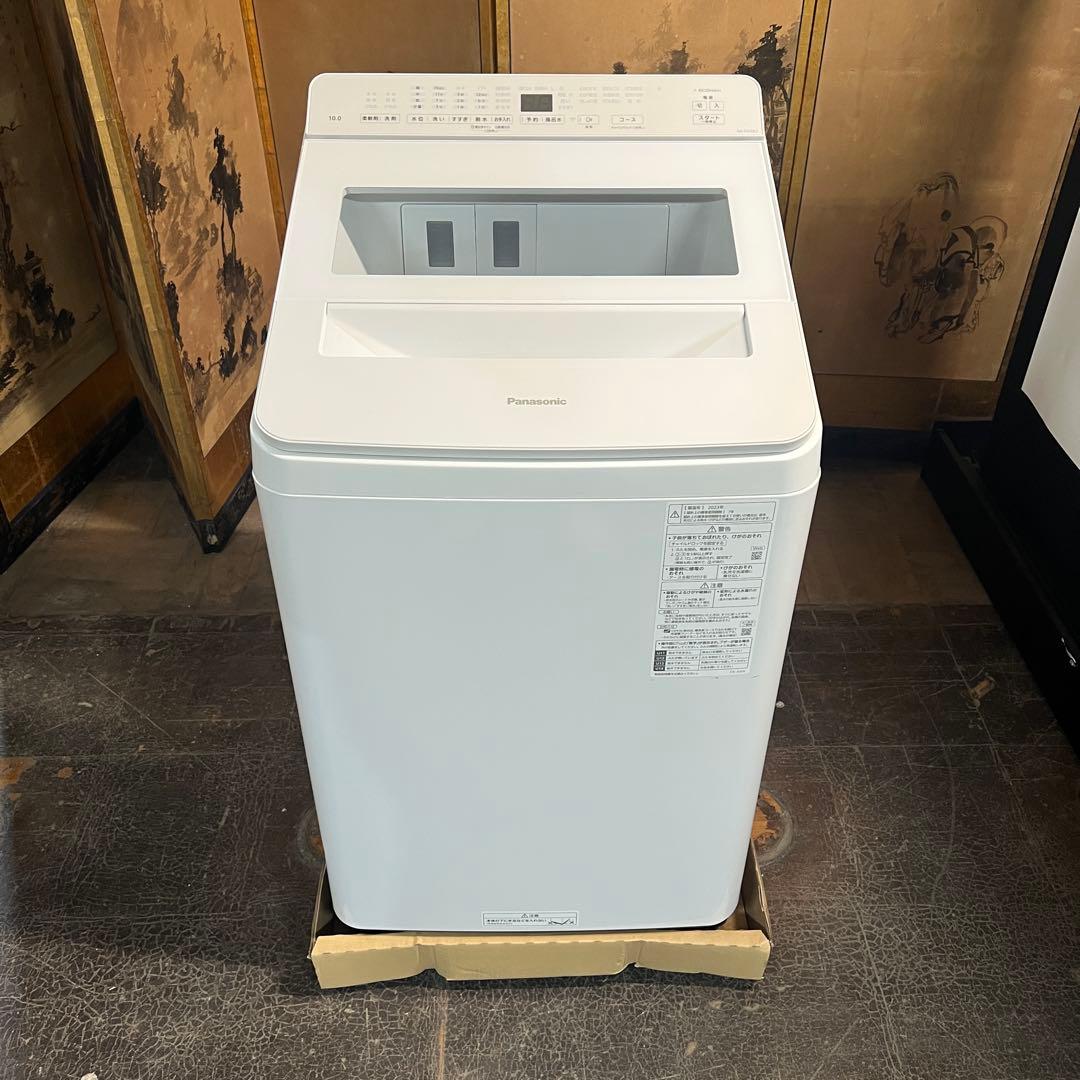 【ほぼ新品】Panasonic NA-FA10K2 洗濯機 10kg パナソニック 全自動洗濯機 洗濯10.0kg 簡易乾燥 幅59.9cm 自動投入