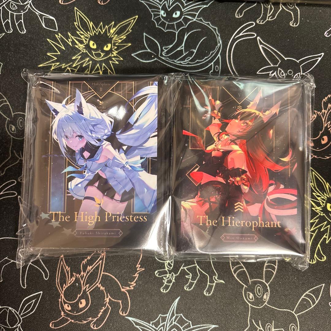 白上フブキ 大神ミオ カードスリーブ ホロライブ フブミオ ホロカ