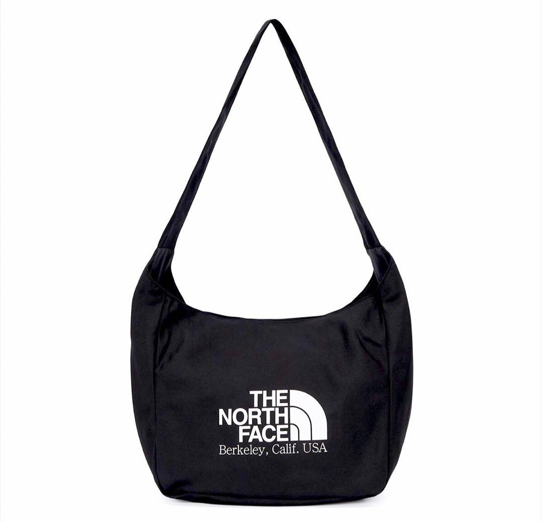 ノースフェイス ビッグロゴ ショルダー マザーズバッグ ブラック 海外