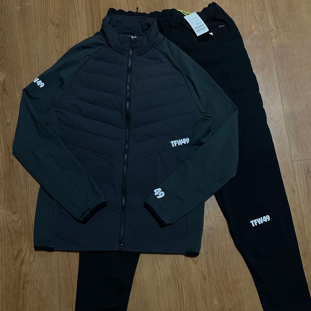 定価8.9万 TFW49 ダウンブルゾン セットアップ ゴルフ ブラック L