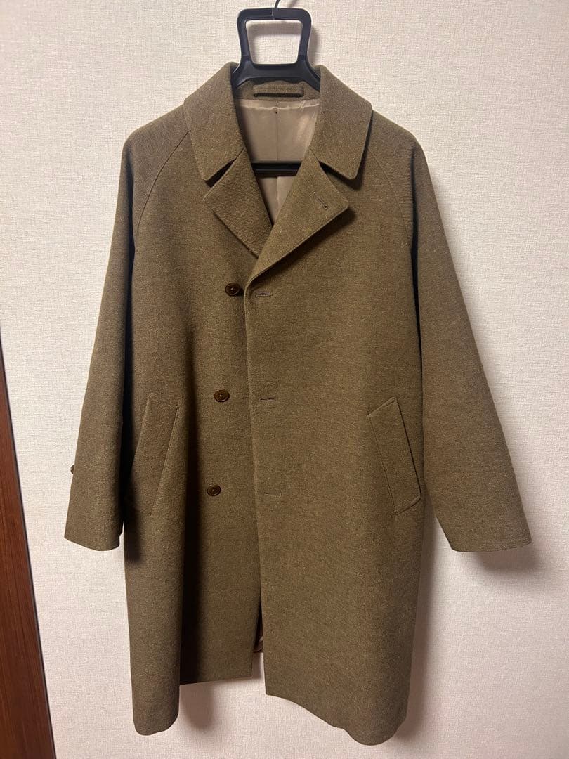 S*.様 comoli ウールコットンバルカラーコート タイロッケン カーキ サ