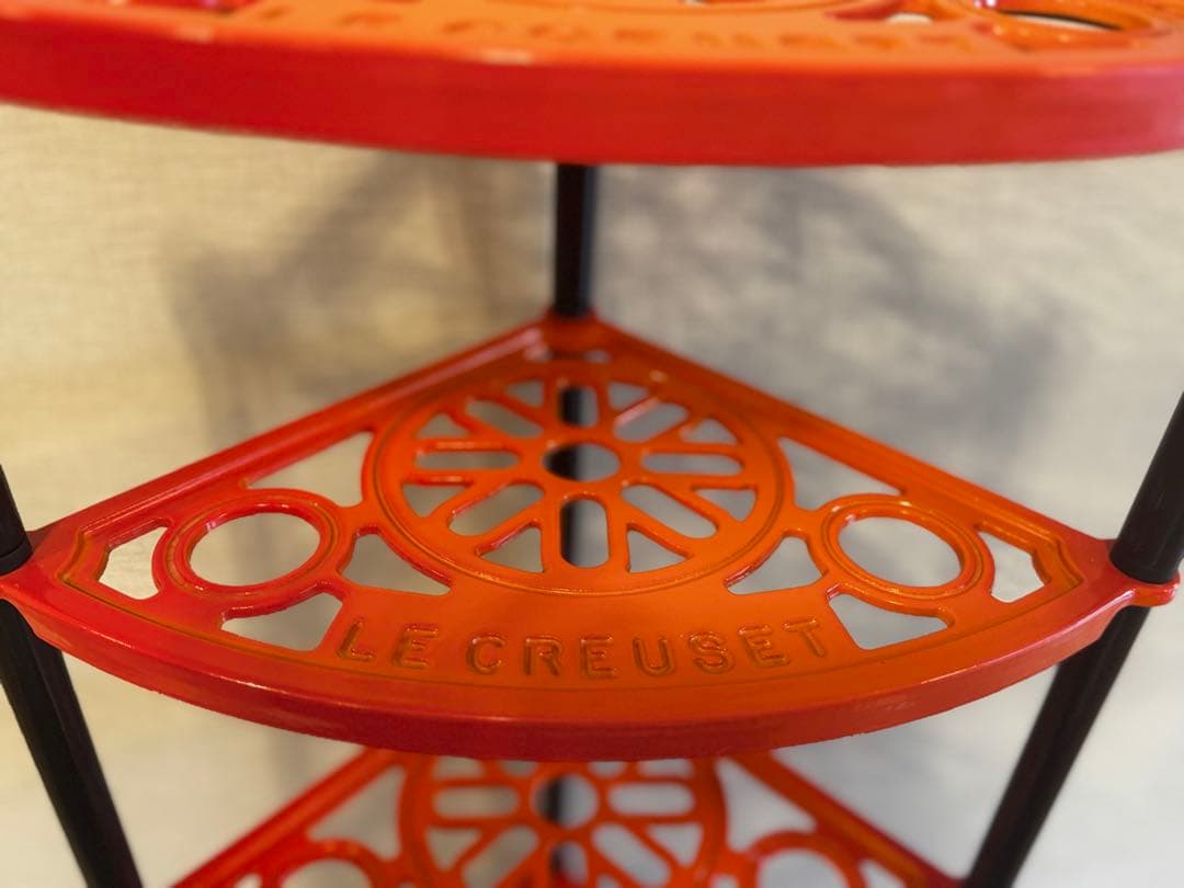 Le Creuset ル・クルーゼ 】 ポットスタンド 5段 オレンジ - メルカリ