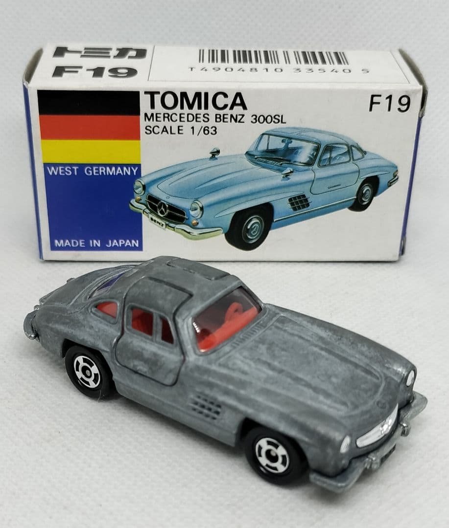 ⚠️無塗装《青箱トミカF19-3》イケダ 特注【ベンツ300SL】ウルトラ美品