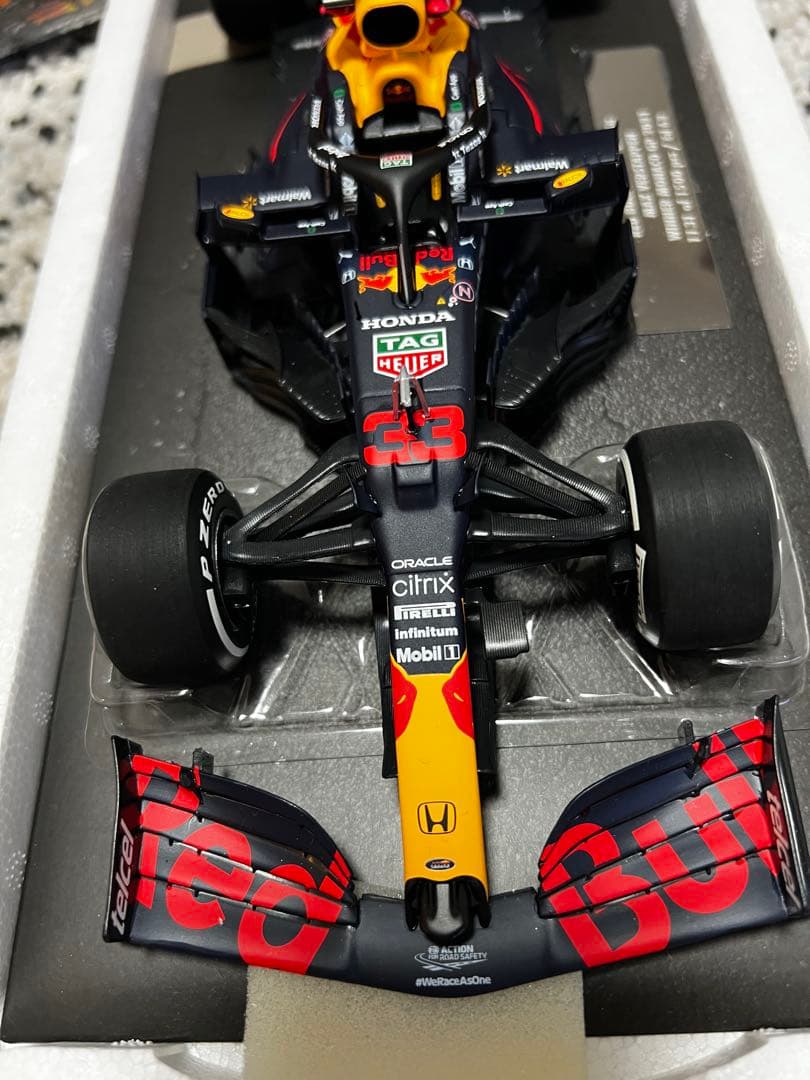 美品 MVショップ 1/18 マックス・フェルスタッペン 2021 モナコGP 新品