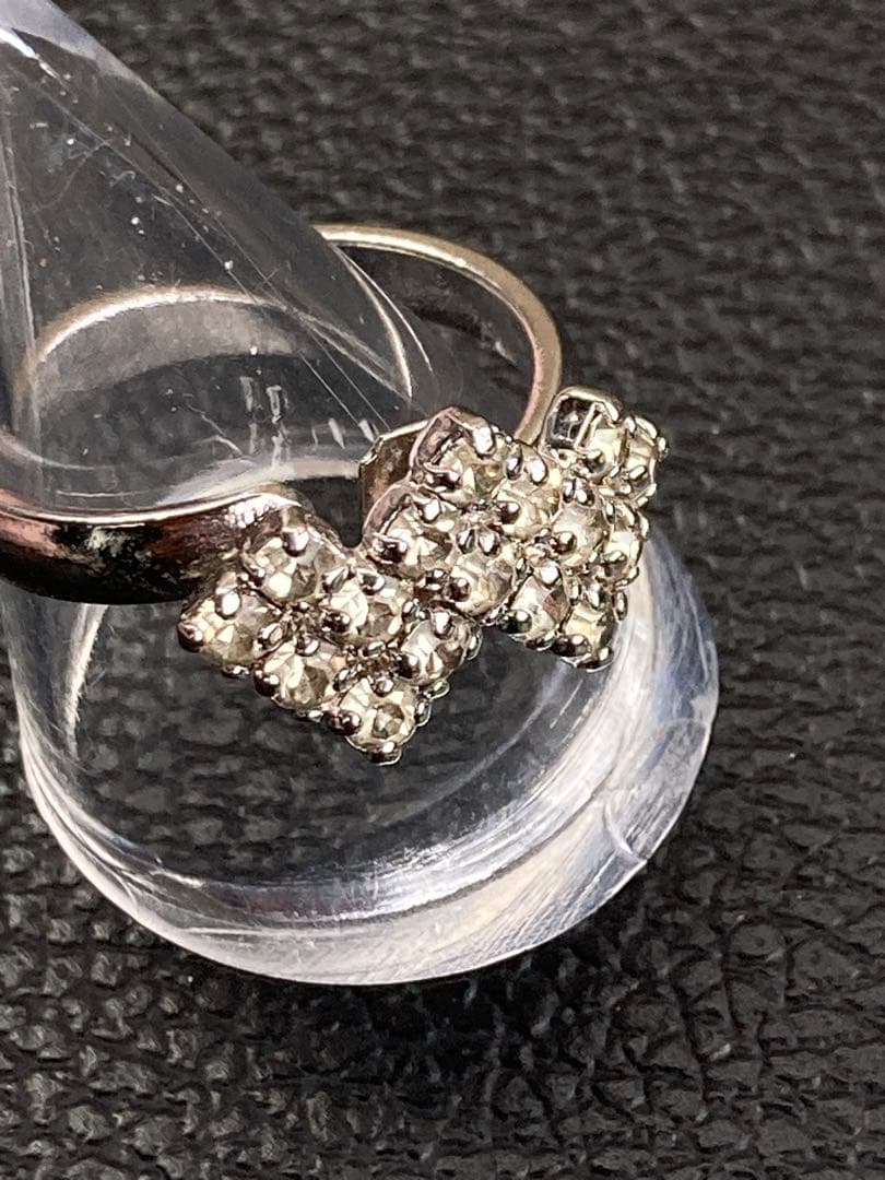 Vintage Christian Dior Line Stone Ring