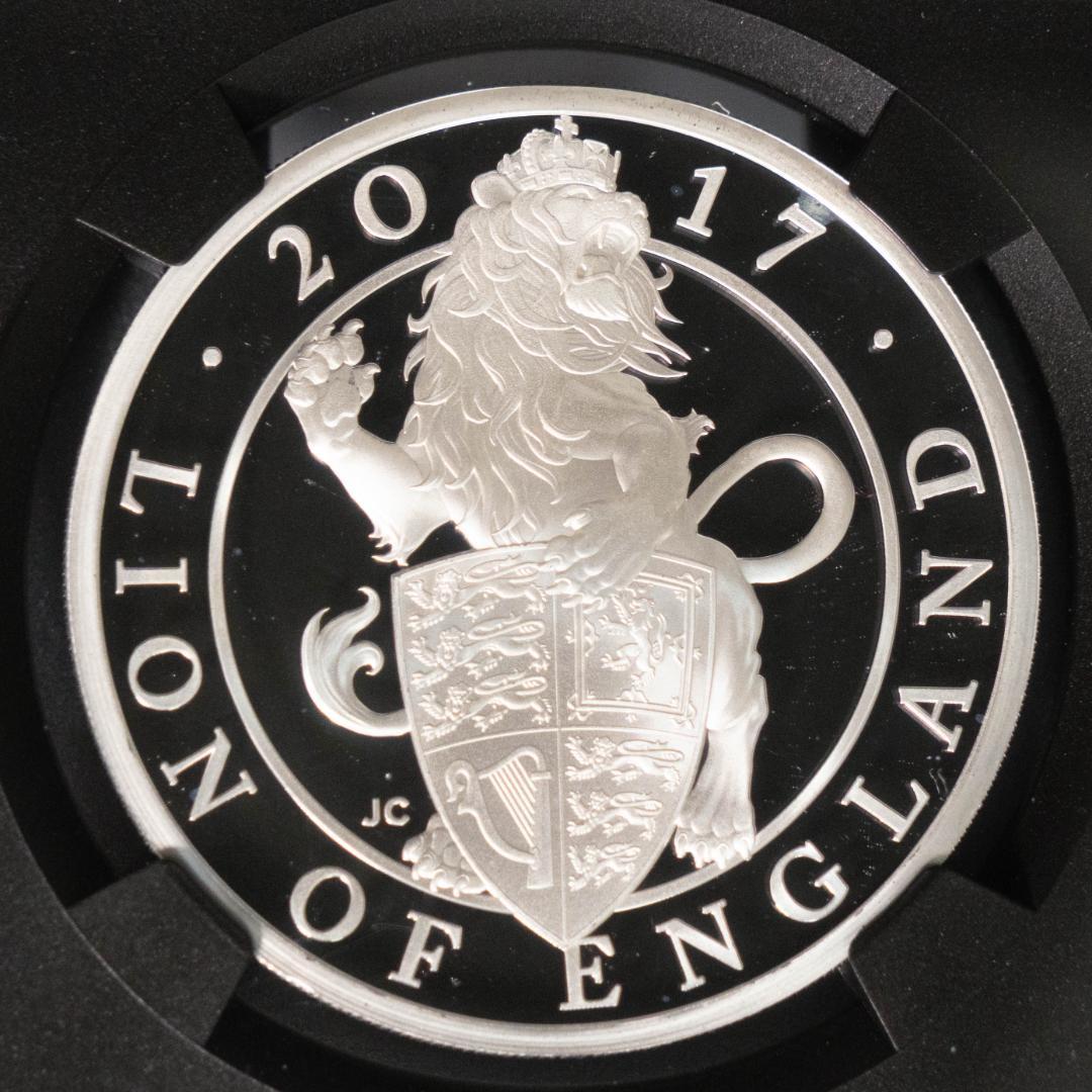 2017 クイーンズビースト ライオン NGC PF70UC 2ポンド 銀貨 - メルカリ