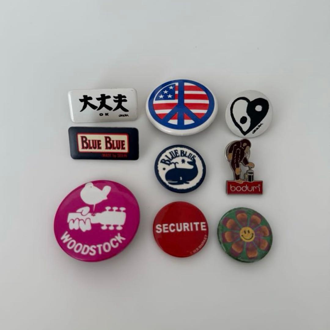 HRM ハリウッドランチマーケット 缶バッジ ピンバッジ 9個セット