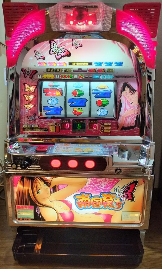 パチスロ実機】オリンピア★南国育ち25【オートプレイ付不要機付】人気台