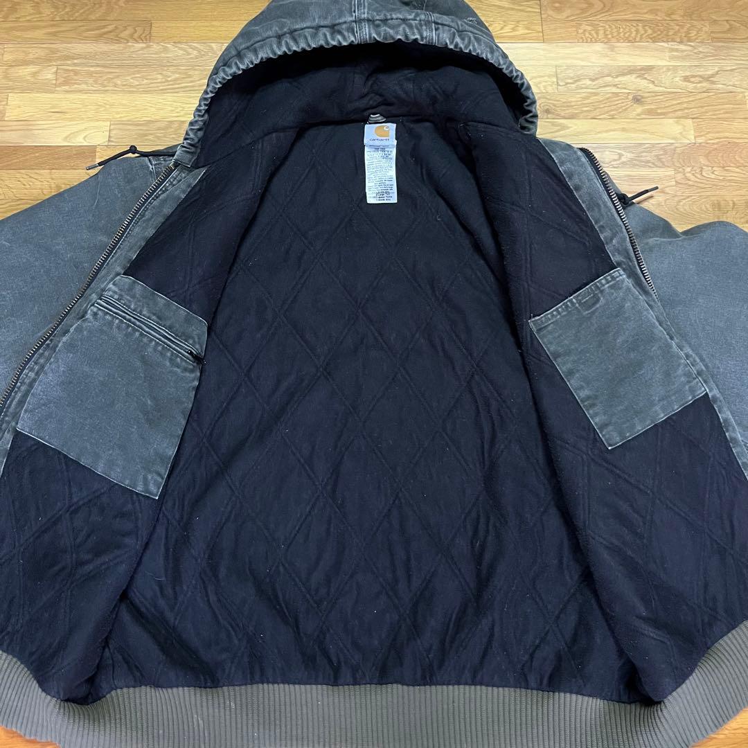 カーハート アクティブジャケット 鬼フェード 当時物 モスグリーン USA