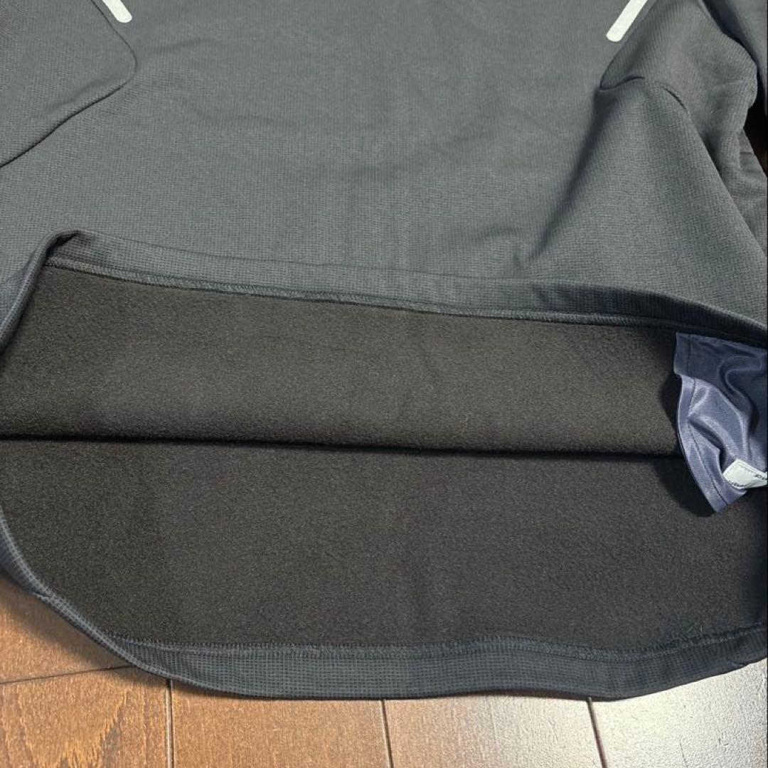 パーリーゲイツPGGストレッチダンボール裏起毛モックネックブラック