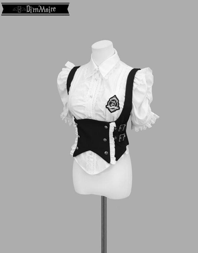 DimMoire 学園ブラウス+ジレset 【White×Black】M - メルカリ