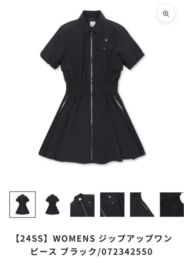 WAAC ワック　ジップアップワンピース　ブラック　XS IMG_9132_1024x1024.jpg?v=