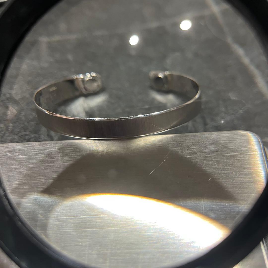 磁気 PT850 プラチナ ブレスレット バングル 16.5g 美品