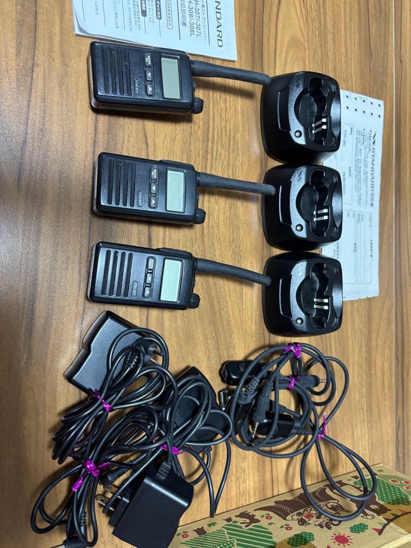 STANDARD 特定小電力トランシーバー FTH-307 3台（BT1本欠品)