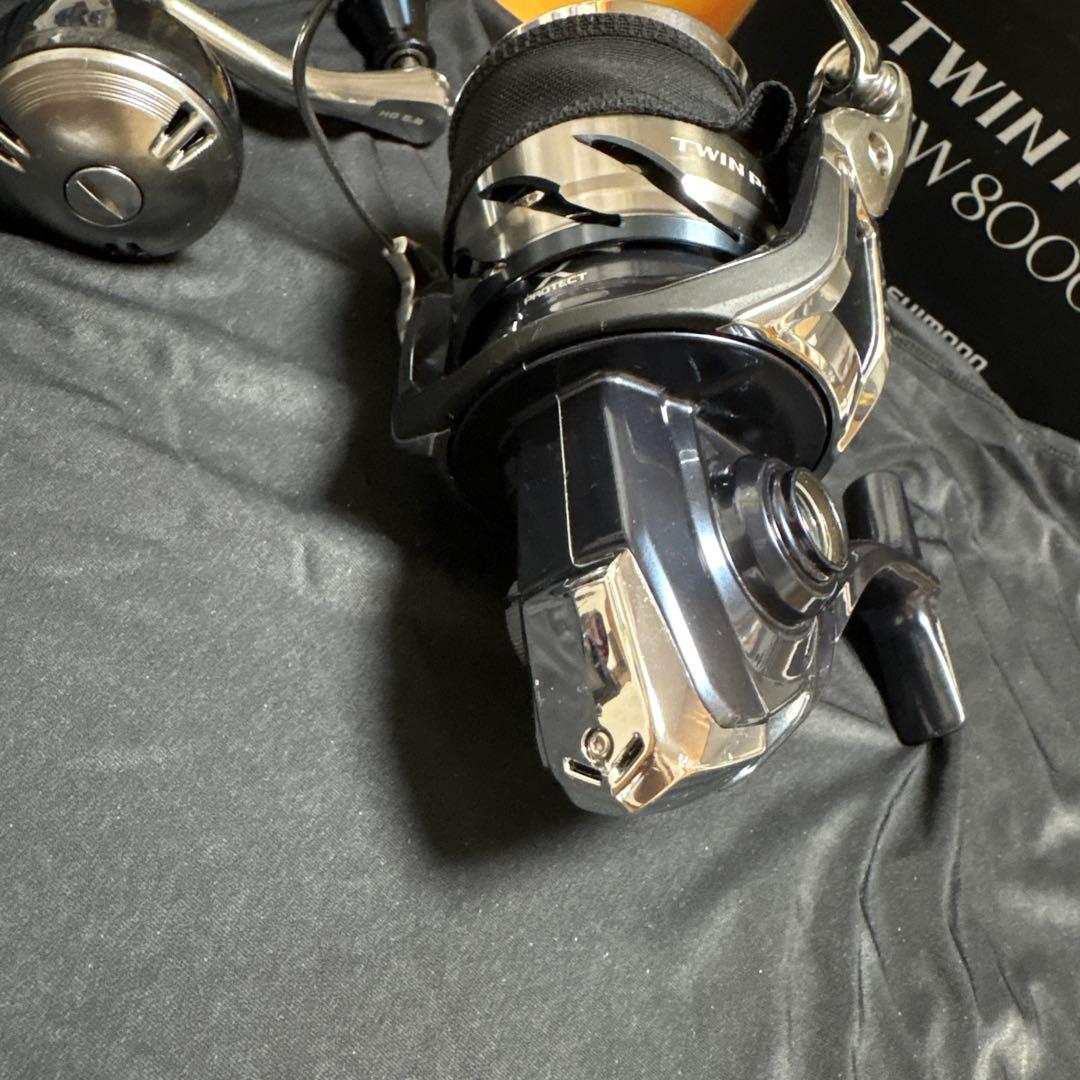 【美品】21ツインパワーSW8000HG《リール袋・オシアPEライン付き》