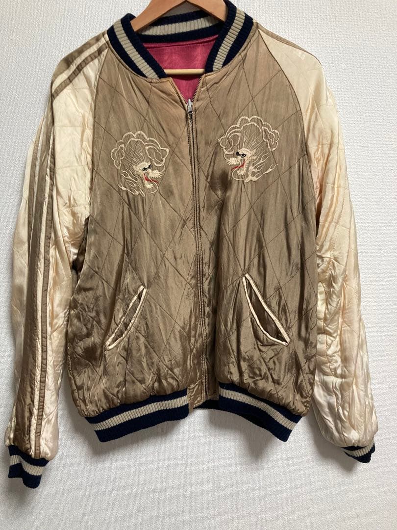 80s90sビンテージ復刻PinBallリバーシブルスカジャン 戦闘機 - メルカリ