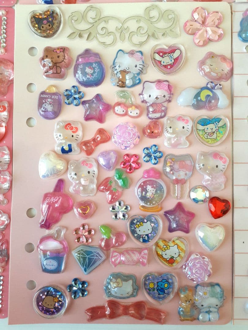 週末限定】シール帳 完成品 ボンボンドロップシール キティ バインダー