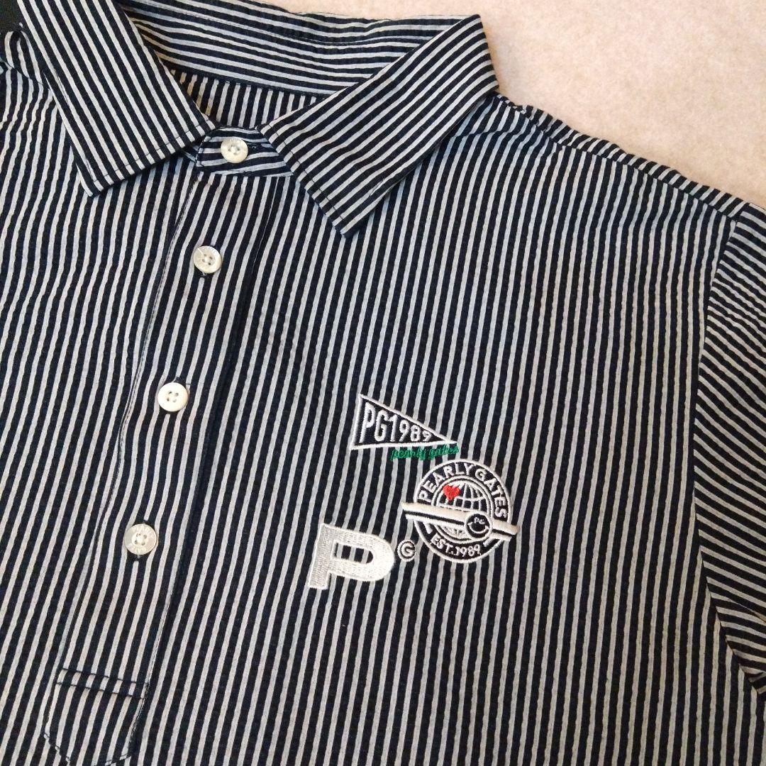 ☆PEARLY GATES☆美品♪ ストライプ ポロシャツ＆ロゴ入りポロシャツ