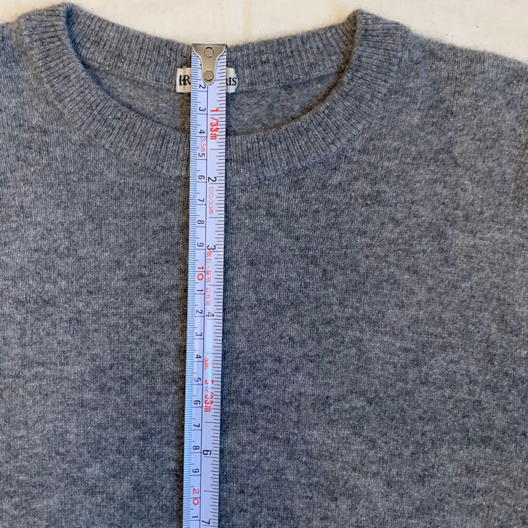HERMESエルメス マルジェラ期クルーネックカシミヤグレー メランジ