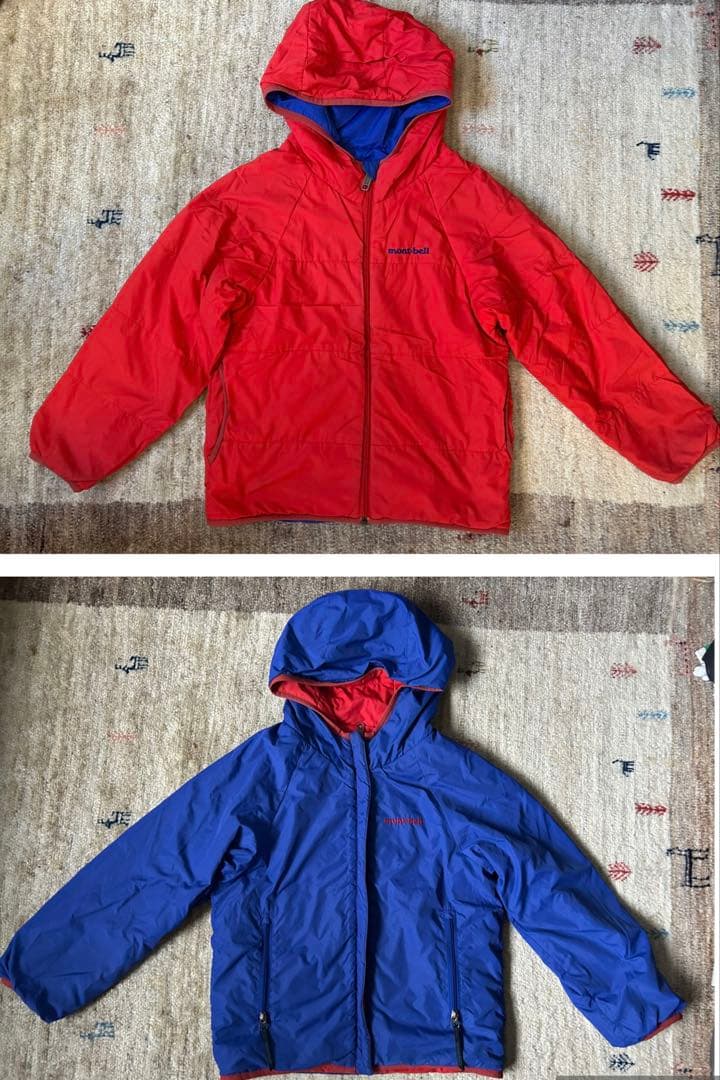 mont-bell】リバーシブルジャケット 120cm - メルカリ