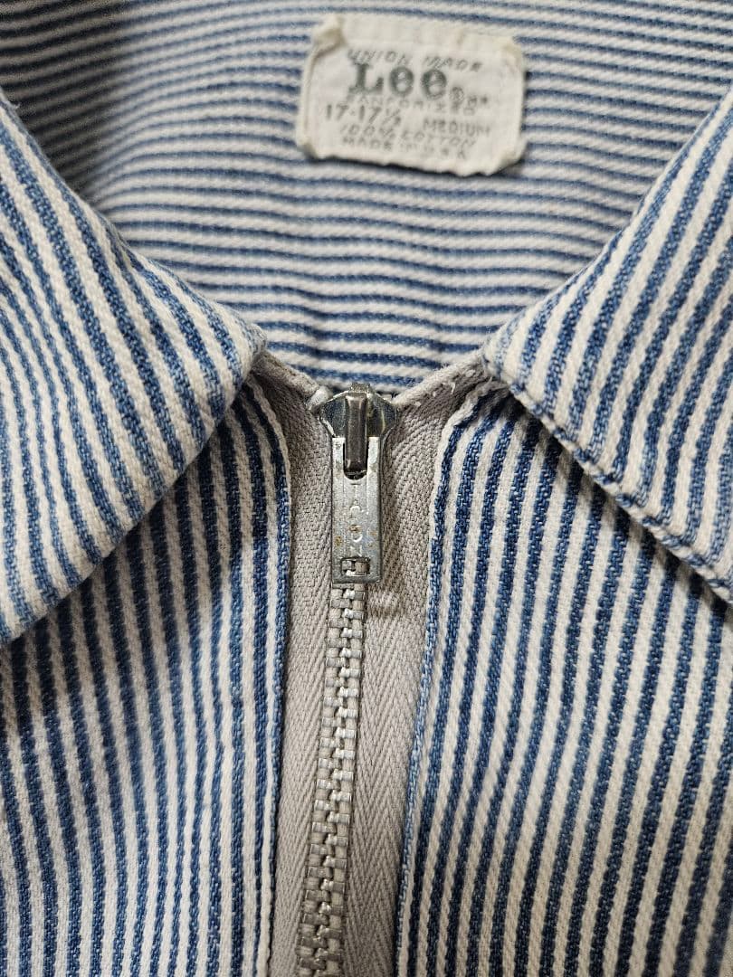 ロ*イ様 60年代 “Lee” ヒッコリーハーフジップシャツ