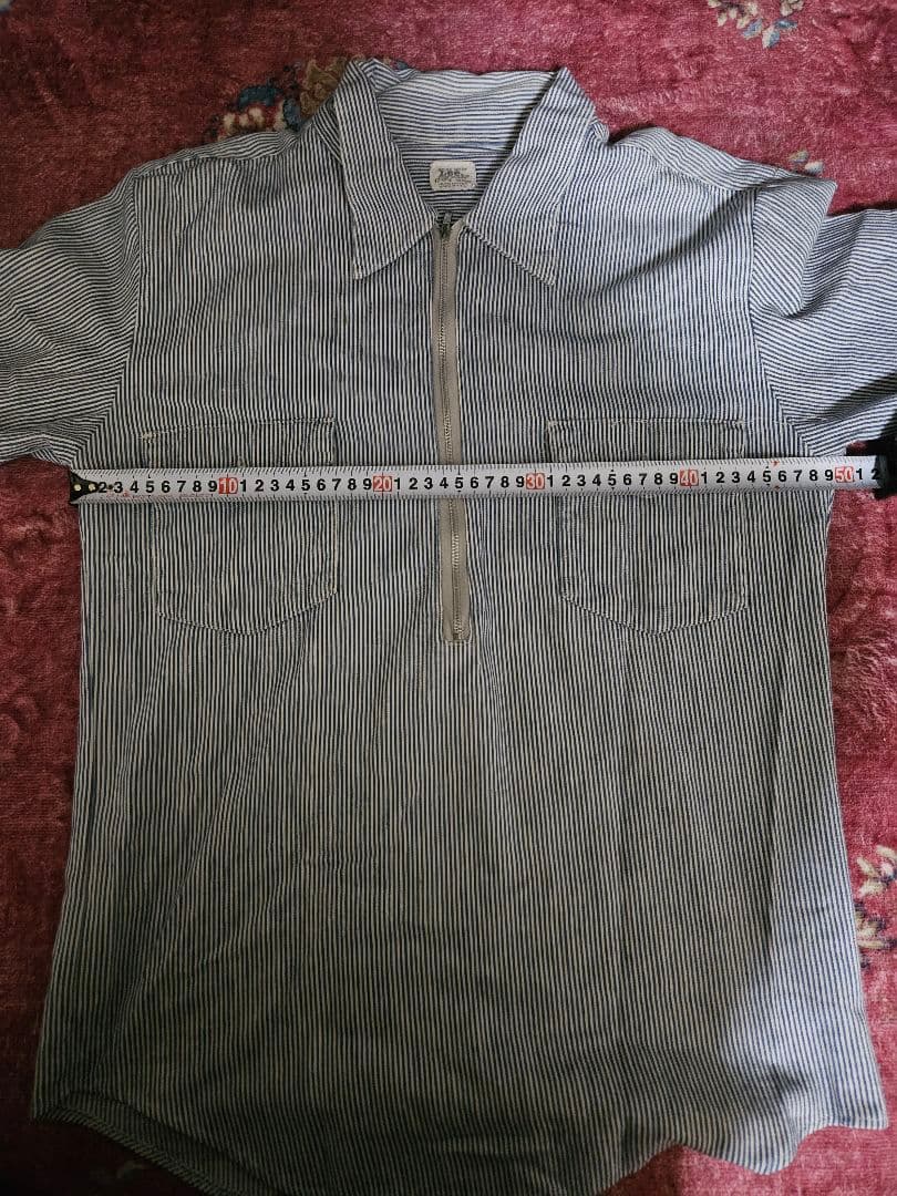 ロ*イ様 60年代 “Lee” ヒッコリーハーフジップシャツ