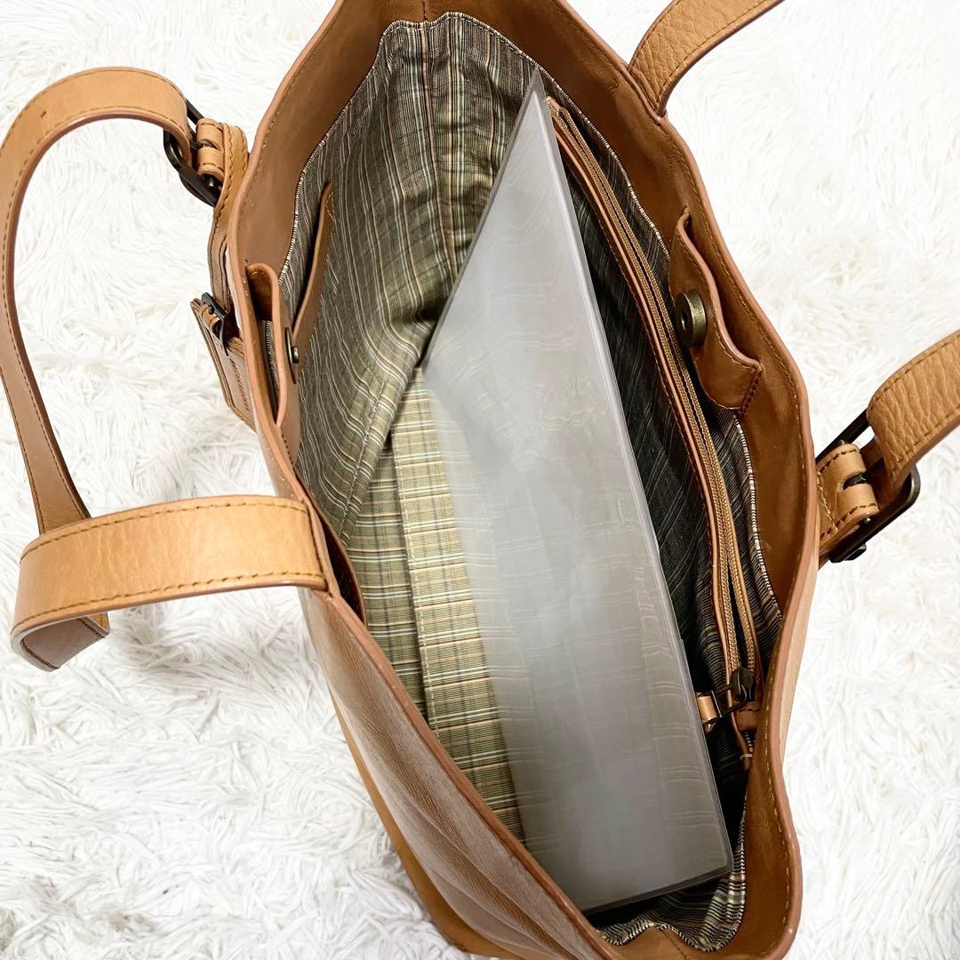 美品✨マザーハウス コハダトート トートバッグ 肩掛け レザー A4可能