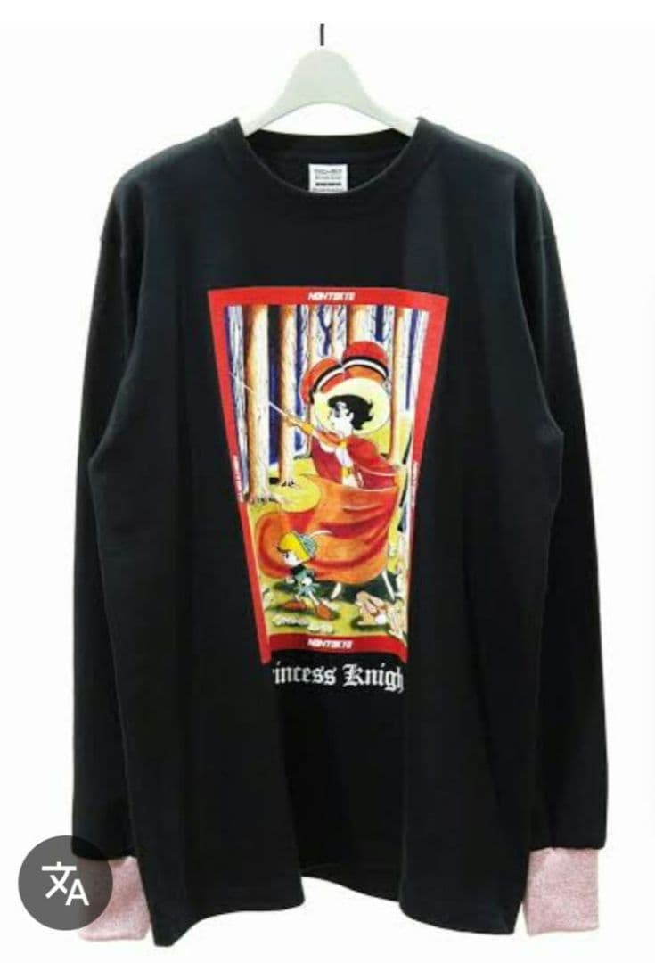 ノントーキョー　手塚治虫　リボンの騎士　中袖Tシャツ　フリーサイズ ノントーキョー 手塚治虫 リボンの騎士 中袖Tシャツ フリーサイズ