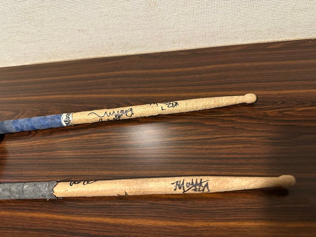 ゼブラヘッド　ZEBRAHEAD　サイン入り　ドラムスティック　2本セット