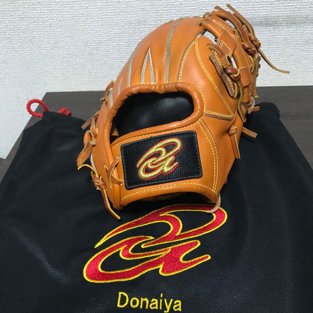 Donaiya 軟式野球グローブ オレンジ値下げ交渉可 楽天市場】【平裏刺繍・ラベル交換1円】ドナイヤ 軟式 内野手用