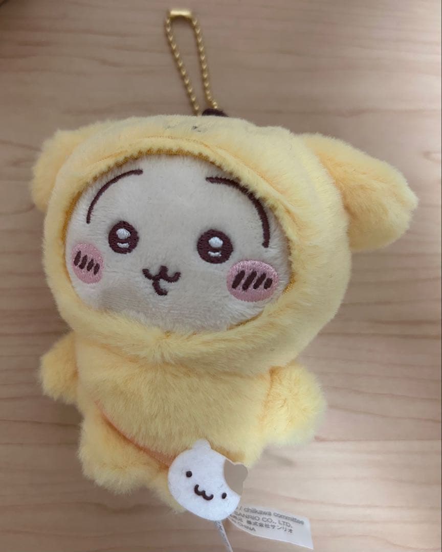 ちいかわ×サンリオキャラクターズ マスコットホルダー うさぎポムポム