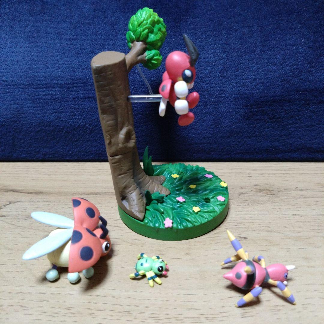 ぜんこくばん 立体ポケモン図鑑第4集 レディバ レディアン イトマル