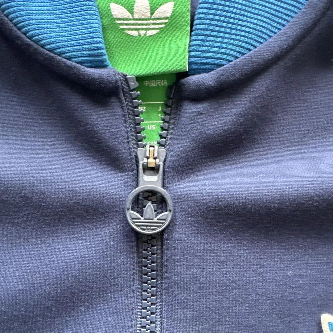 美品】adidas ジャージ ジップアップ ネイビー S - メルカリ