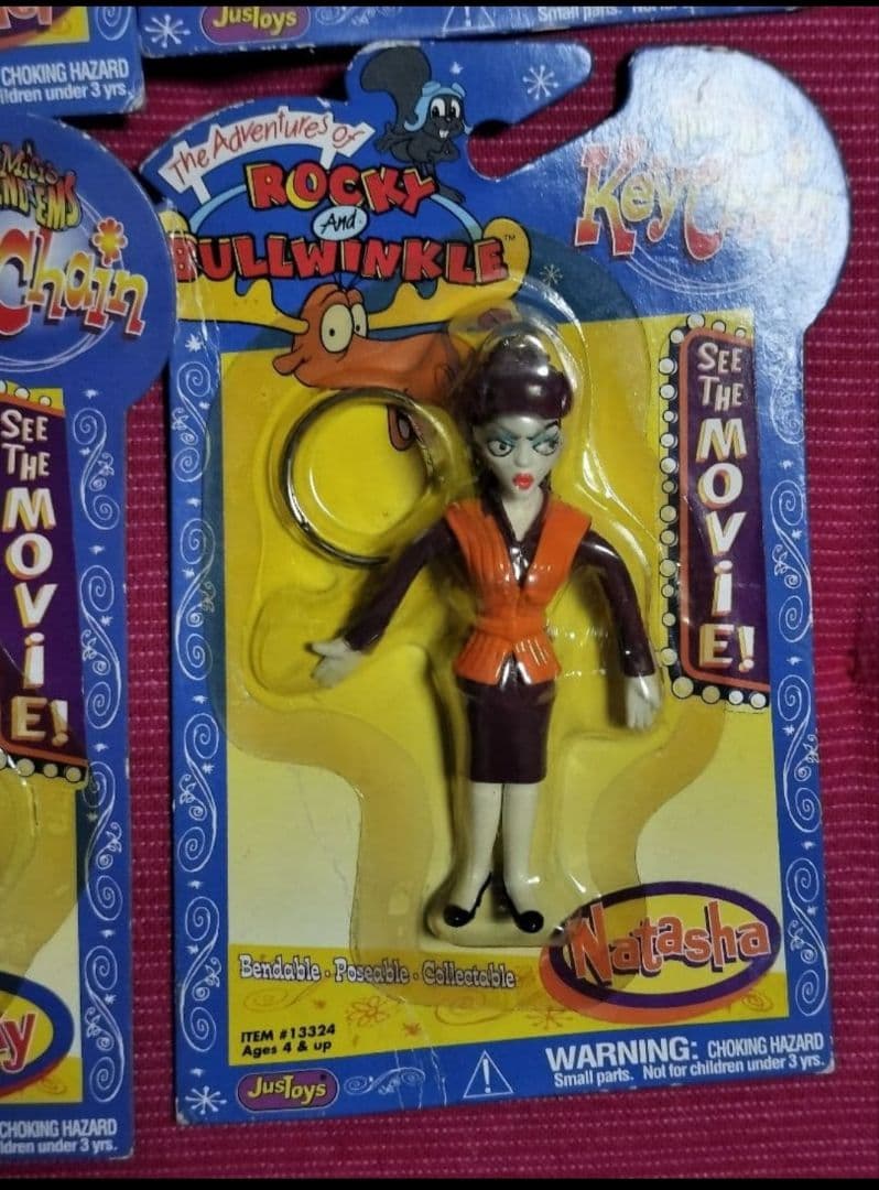 ヴィンテージトイ　ロッキーとブルウィンクルの大冒険　キーホルダー