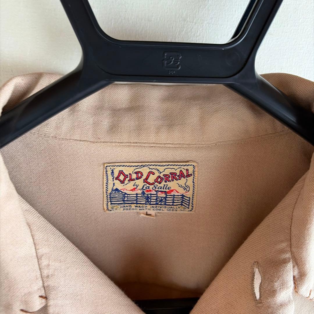 レーヨンシャツ OLD CORRAL 40s ビンテージ - メルカリ