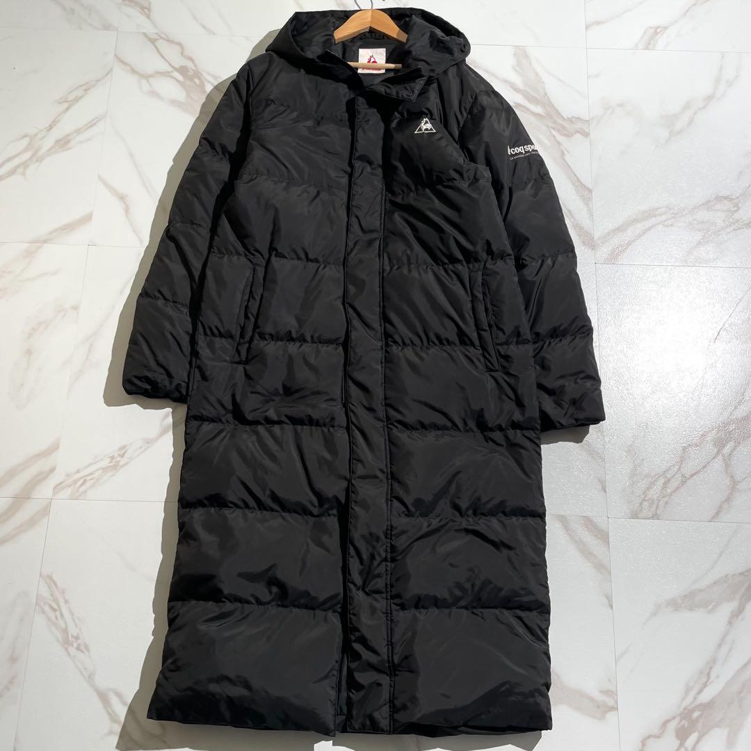 極美品✨】ルコックスポルティフ ロング ダウンコート 黒 フード XL